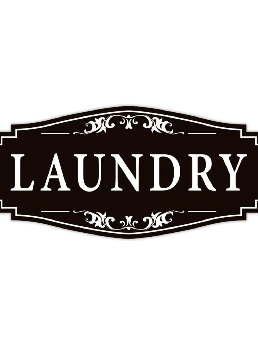 Laundry Room Door Sign for Business and Home,Self-adhesive Waterproof Cute Laund